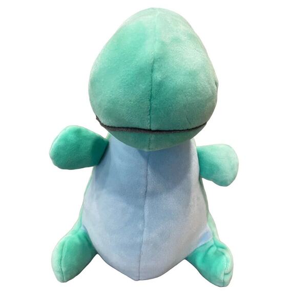 Baby Ganz Cuddle-Me Turquoise Dino T-Rex Plush w/Rattle Lovey Toy 9" EUC - Picture 5 of 10